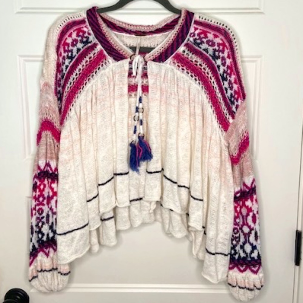 FREE PEOPLE open front cropped cardigan size S